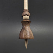 Load image into Gallery viewer, Tiny dancer spindle in walnut and curly maple