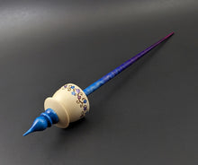 Load image into Gallery viewer, Teacup spindle in holly and hand dyed curly maple