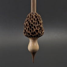 Load image into Gallery viewer, Morel mushroom support spindle in maple and walnut