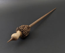 Load image into Gallery viewer, Morel mushroom support spindle in maple and walnut