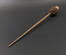 Load image into Gallery viewer, Morel mushroom support spindle in maple and walnut