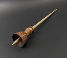 Load image into Gallery viewer, Tiny dancer spindle in cocobolo, canarywood, and curly maple