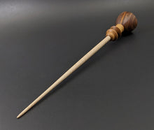 Load image into Gallery viewer, Tiny dancer spindle in cocobolo, canarywood, and curly maple