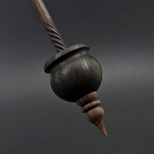 Load image into Gallery viewer, Cauldron spindle in bog oak and walnut