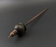 Load image into Gallery viewer, Cauldron spindle in bog oak and walnut
