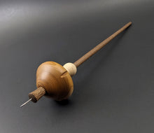 Load image into Gallery viewer, Drop spindle in yew, curly maple, and walnut