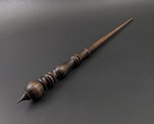 Load image into Gallery viewer, Wand spindle in ebonized walnut