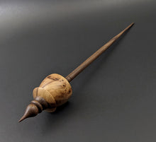 Load image into Gallery viewer, Teacup spindle in elm burl and walnut