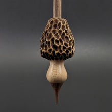 Load image into Gallery viewer, Morel mushroom support spindle in maple and walnut