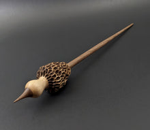 Load image into Gallery viewer, Morel mushroom support spindle in maple and walnut
