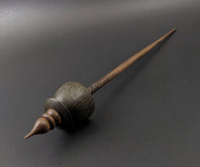 Load image into Gallery viewer, Teacup spindle in bog oak and walnut