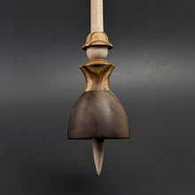 Load image into Gallery viewer, Tiny dancer spindle in walnut, zebrawood, and curly maple