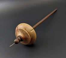 Load image into Gallery viewer, Drop spindle in flame box elder and walnut