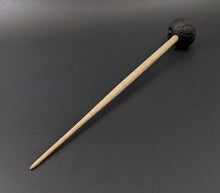 Load image into Gallery viewer, Sheep support spindle in African blackwood and curly maple
