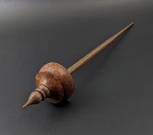 Load image into Gallery viewer, Tibetan style spindle in redwood lace burl and walnut