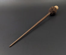 Load image into Gallery viewer, Morel mushroom support spindle in maple and walnut