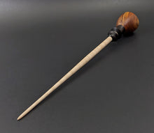 Load image into Gallery viewer, Tiny dancer spindle in cocobolo, African blackwood, and curly maple (<font color="red"<b>RESERVED</b></font> for Monique)