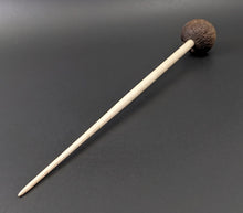 Load image into Gallery viewer, Sheep support spindle in walnut and curly maple