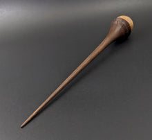 Load image into Gallery viewer, Wee folk spindle in maple burl and walnut