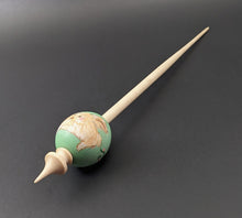 Load image into Gallery viewer, Egg bead spindle in maple and curly maple