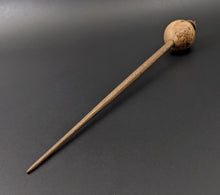 Load image into Gallery viewer, Egg bead spindle in elm burl and walnut