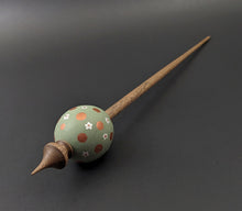Load image into Gallery viewer, Egg bead spindle in maple and walnut