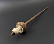 Load image into Gallery viewer, Mushroom support spindle in maple burl, holly, and walnut
