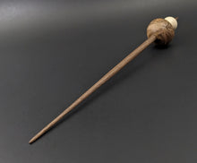 Load image into Gallery viewer, Mushroom support spindle in maple burl, holly, and walnut