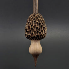 Load image into Gallery viewer, Morel mushroom support spindle in maple and walnut