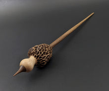 Load image into Gallery viewer, Morel mushroom support spindle in maple and walnut