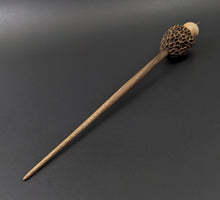 Load image into Gallery viewer, Morel mushroom support spindle in maple and walnut