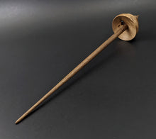 Load image into Gallery viewer, Tibetan style spindle in elm burl and walnut with turquoise inlay