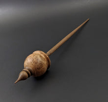 Load image into Gallery viewer, Cauldron spindle in maple burl and walnut