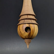 Load image into Gallery viewer, Birdhouse spindle in canarywood and walnut