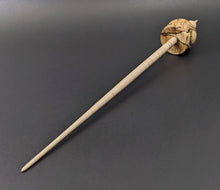 Load image into Gallery viewer, Cauldron spindle in spalted hackberry and curly maple