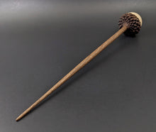 Load image into Gallery viewer, Acorn support spindle in maple and walnut