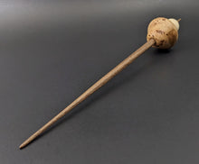 Load image into Gallery viewer, Mushroom support spindle in elm burl, holly, and walnut