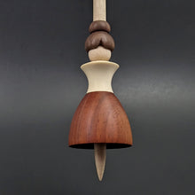 Load image into Gallery viewer, Tiny dancer spindle in padauk, holly, and curly maple (<font color="red"<b>RESERVED</b></font> for heanna14)