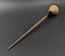 Load image into Gallery viewer, Tiny dancer spindle in Karelian birch, African blackwood, and walnut