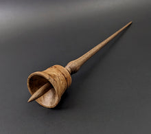 Load image into Gallery viewer, Bell support spindle in maple burl and walnut