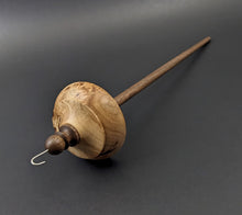 Load image into Gallery viewer, Drop spindle in elm burl and walnut