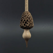 Load image into Gallery viewer, Morel mushroom support spindle in maple and walnut