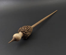 Load image into Gallery viewer, Morel mushroom support spindle in maple and walnut