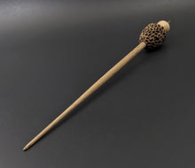 Load image into Gallery viewer, Morel mushroom support spindle in maple and walnut