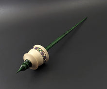 Load image into Gallery viewer, Teacup spindle in holly and hand dyed curly maple