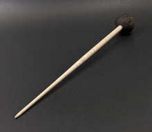 Load image into Gallery viewer, Sheep support spindle in walnut and curly maple