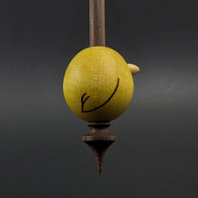 Load image into Gallery viewer, Bird bead spindle in maple and walnut