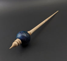 Load image into Gallery viewer, Bead spindle in hand dyed maple burl and curly maple