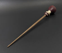 Load image into Gallery viewer, Tiny dancer spindle in purpleheart, holly, and walnut