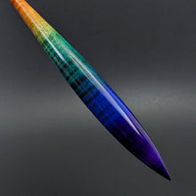 Load image into Gallery viewer, Phang spindle in hand dyed curly maple